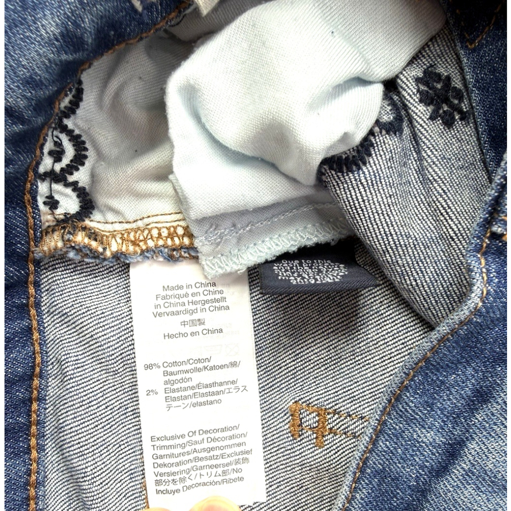 Madewell The High Rise Slim Boyjean 25 Floral Embroidery Beaded Edition Jeans - Picture 11 of 12